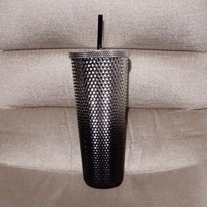 Studded Claire's Tumbler Silver Black Ombre